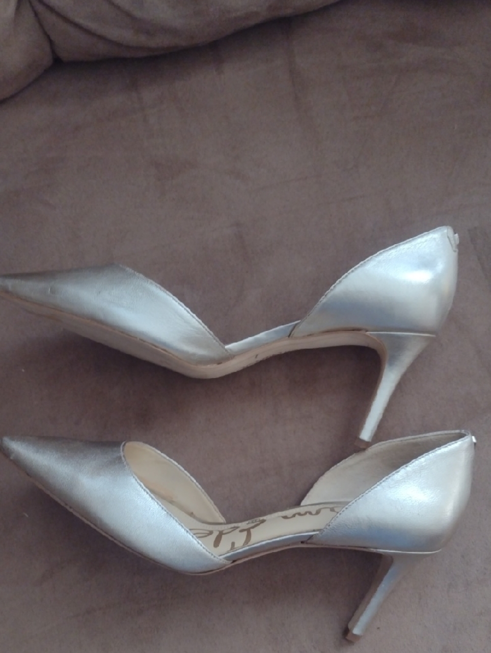 Sam Edelman Gold Pointed D'Orsay Heels - Picture 3 of 3